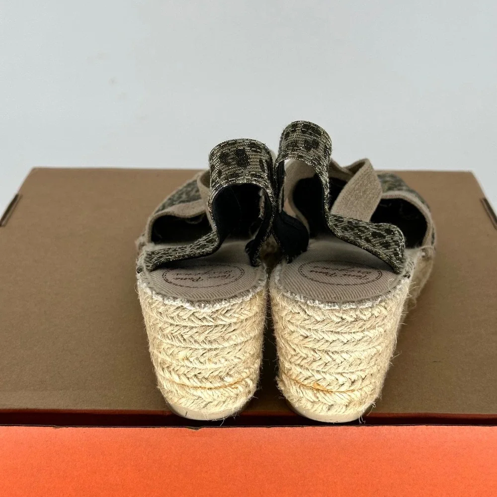 Toni Pons Espadrilles Triton Leo Leopard Metallic EU 40 US 9 Boho Summer Spain